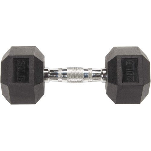 20lbs Rubber Dumbbell